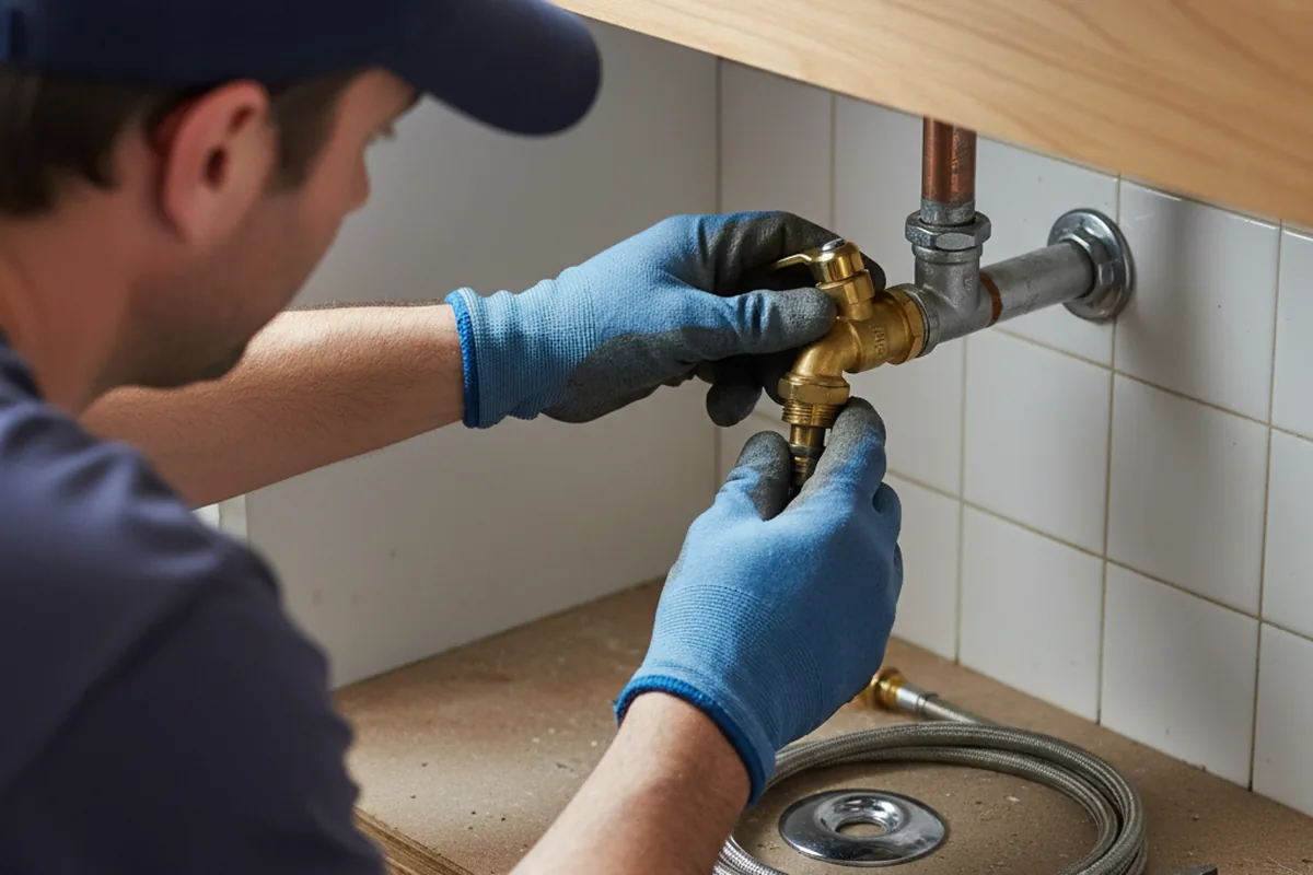 Shutoff valve and fitting work during Faucet and Fixture Repair in Valley View